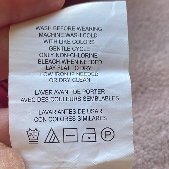 Motherhood Maternity Women Empire Waist Long Sleeve Dress - Burgundy - Size M - Picture 9 of 13